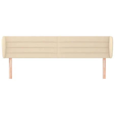 Tête de lit avec oreilles Crème 163x23x78/88 cm Tissu
