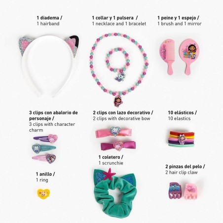Accesorios para el Pelo Gabby's Dollhouse Rosa 23 Piezas
