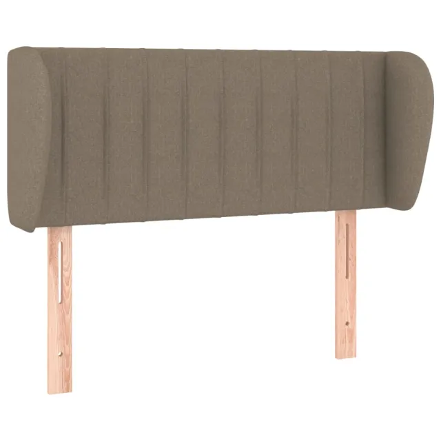 Tête de lit avec oreilles Taupe 83x23x78/88 cm Tissu