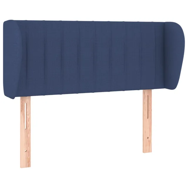 Tête de lit avec oreilles Bleu 83x23x78/88 cm Tissu