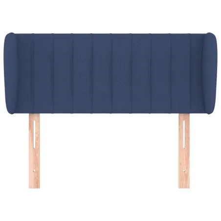 Tête de lit avec oreilles Bleu 93x23x78/88 cm Tissu