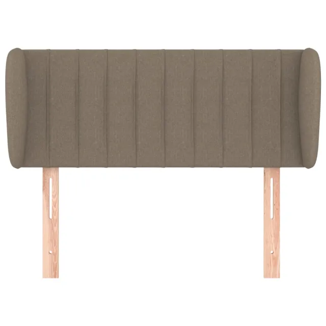 Tête de lit avec oreilles Taupe 103x23x78/88 cm Tissu