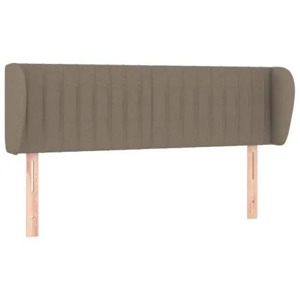 Tête de lit avec oreilles Taupe 147x23x78/88 cm Tissu 2