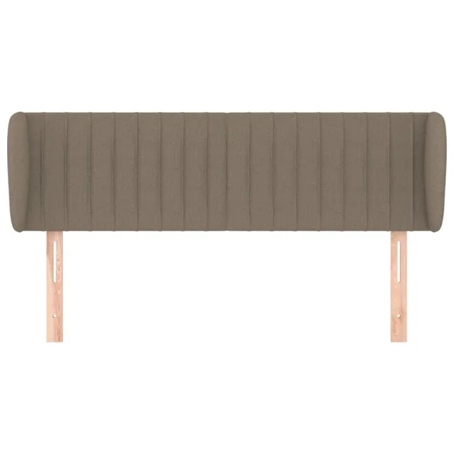 Tête de lit avec oreilles Taupe 147x23x78/88 cm Tissu