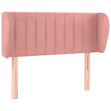 Tête de lit avec oreilles Rose 83x23x78/88 cm Velours 2