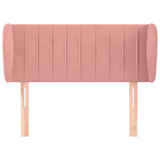 Tête de lit avec oreilles Rose 83x23x78/88 cm Velours