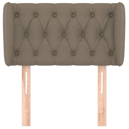 Tête de lit avec oreilles Taupe 83x23x78/88 cm Tissu