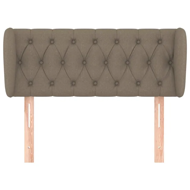 Tête de lit avec oreilles Taupe 93x23x78/88 cm Tissu