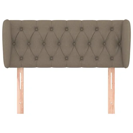 Tête de lit avec oreilles Taupe 103x23x78/88 cm Tissu