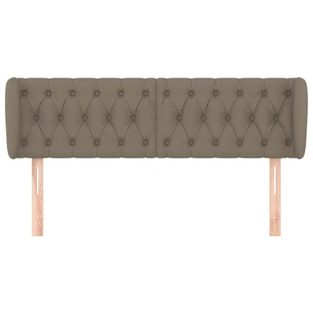 Tête de lit avec oreilles Taupe 147x23x78/88 cm Tissu