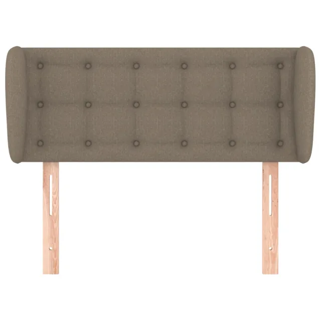 Tête de lit avec oreilles Taupe 93x23x78/88 cm Tissu