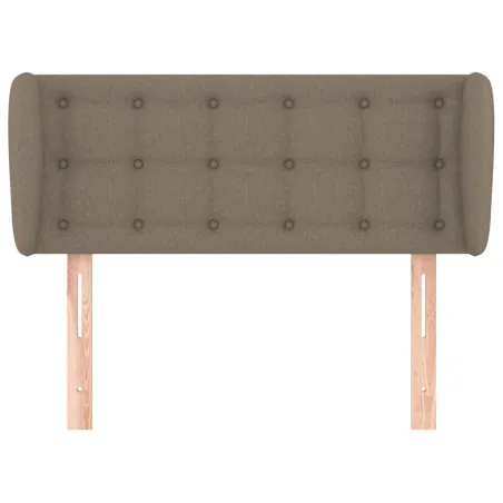 Tête de lit avec oreilles Taupe 93x23x78/88 cm Tissu