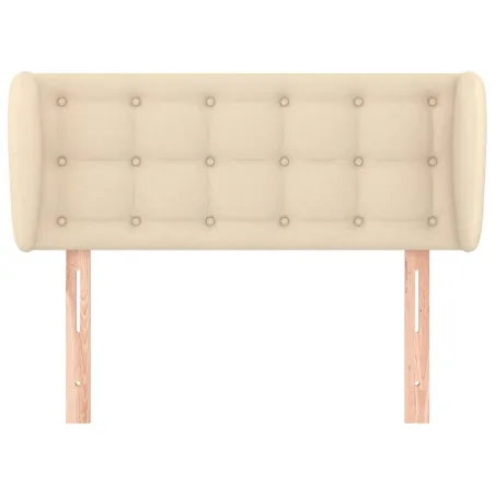 Tête de lit avec oreilles Crème 93x23x78/88 cm Tissu