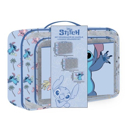 Necessaire da Viaggio Stitch Azzurro 100 % poliestere 2 x 20 x 32 cm 2