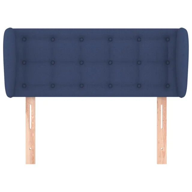 Tête de lit avec oreilles Bleu 93x23x78/88 cm Tissu