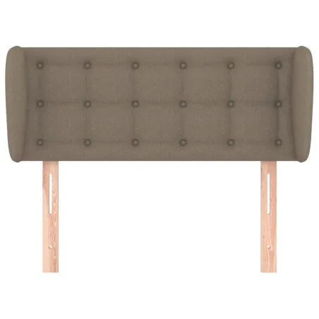 Tête de lit avec oreilles Taupe 103x23x78/88 cm Tissu