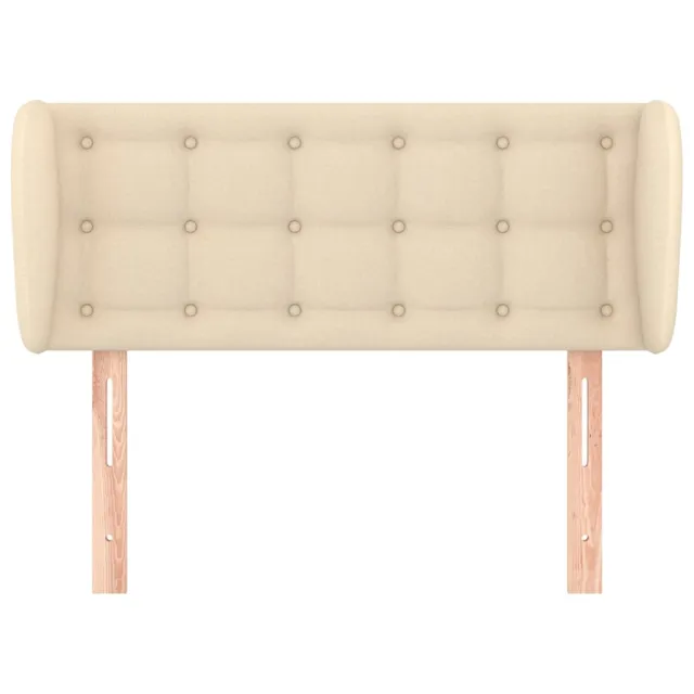 Tête de lit avec oreilles Crème 103x23x78/88 cm Tissu