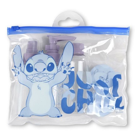 Necessaire per Bambini Stitch Azzurro 100 % PVC 4 x 14 x 18 cm 6 Pezzi 2