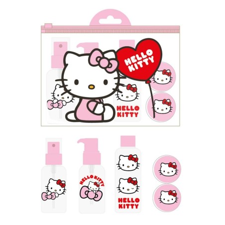Trousse de toilette enfant Hello Kitty Rose 100 % PVC 3,5 x 14 x 18 cm