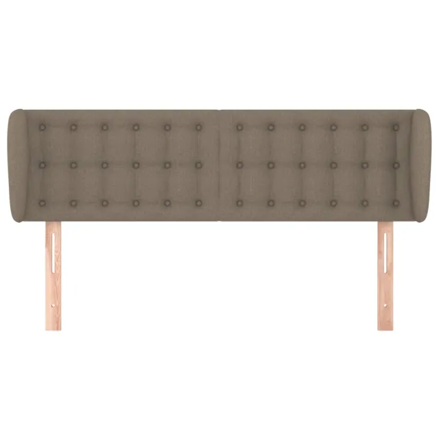 Tête de lit avec oreilles Taupe 147x23x78/88 cm Tissu