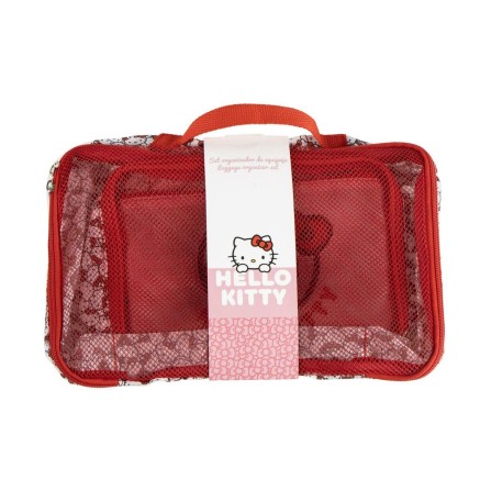 Nécessaire de Voyage Hello Kitty Rouge 100 % polyester 2 x 20 x 32 cm