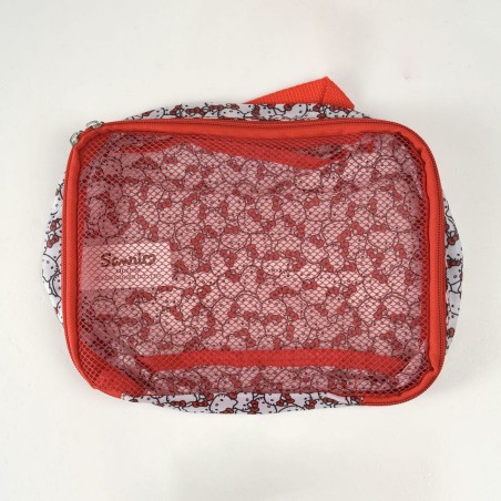 Reise-Toilettentasche Hello Kitty Rot 100 % polyester 2 x 20 x 32 cm 2