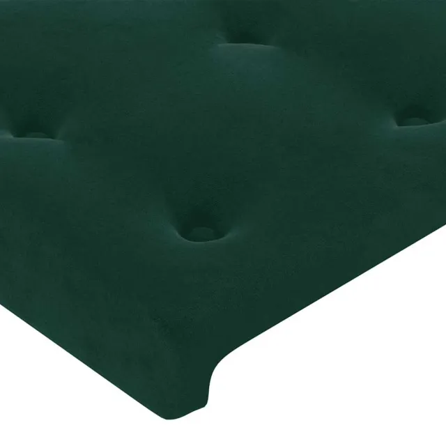 Tête de lit avec oreilles Vert foncé 93x23x78/88 cm Velours
