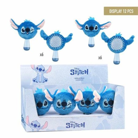 Knotenlösende Haarbürste Stitch Blau
