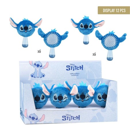 Knotenlösende Haarbürste Stitch Blau