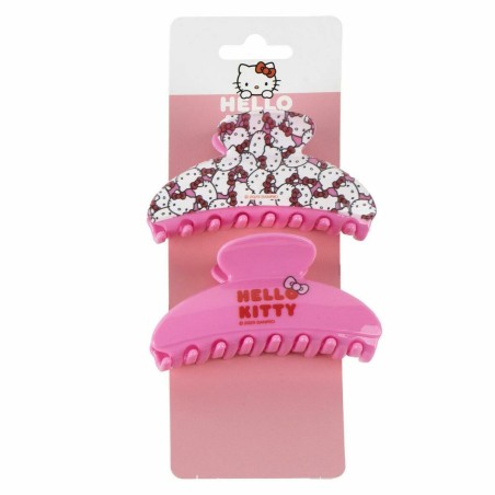 Pinces pour Cheveux Hello Kitty Rose
