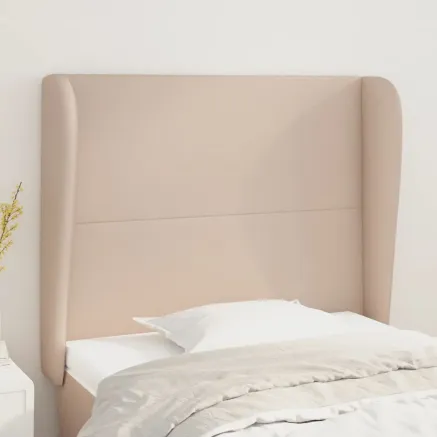 Tête de lit avec oreilles Cappuccino 103x23x118/128 cm