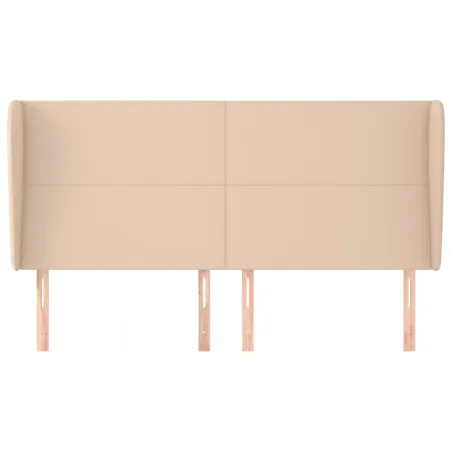 Tête de lit avec oreilles Cappuccino 203x23x118/128 cm