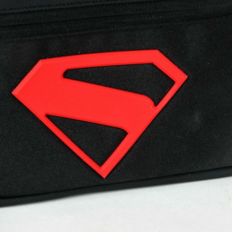 Kinder-Kulturbeutel Superman Schwarz 100 % Polyurethan Moderne 22 x 16