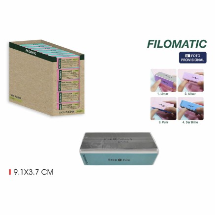Lima de uñas Filomatic Multifunción (24 Unidades) 2