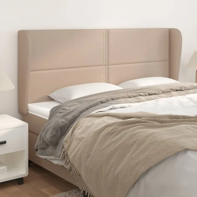 Tête de lit avec oreilles Cappuccino 183x23x118/128 cm