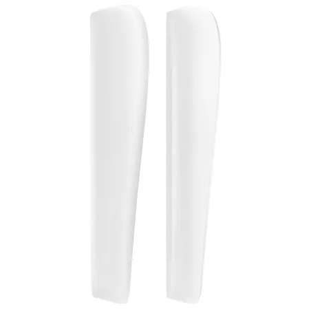 Tête de lit avec oreilles Blanc 203x23x118/128 cm Similicuir