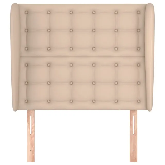 Tête de lit avec oreilles Cappuccino 93x23x118/128cm Similicuir