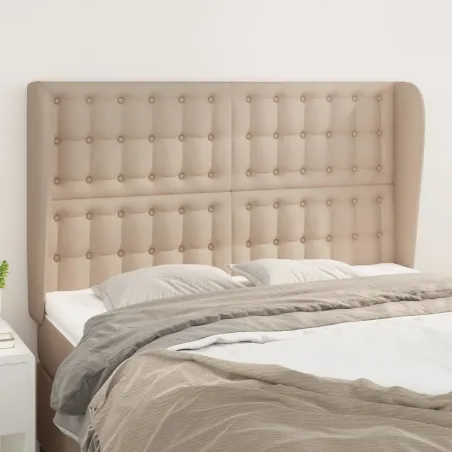 Tête de lit avec oreilles Cappuccino 147x23x118/128 cm