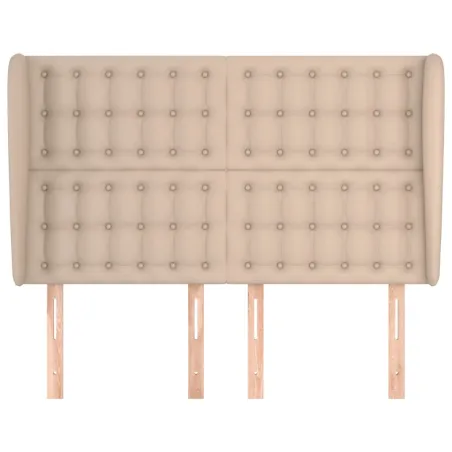 Tête de lit avec oreilles Cappuccino 147x23x118/128 cm