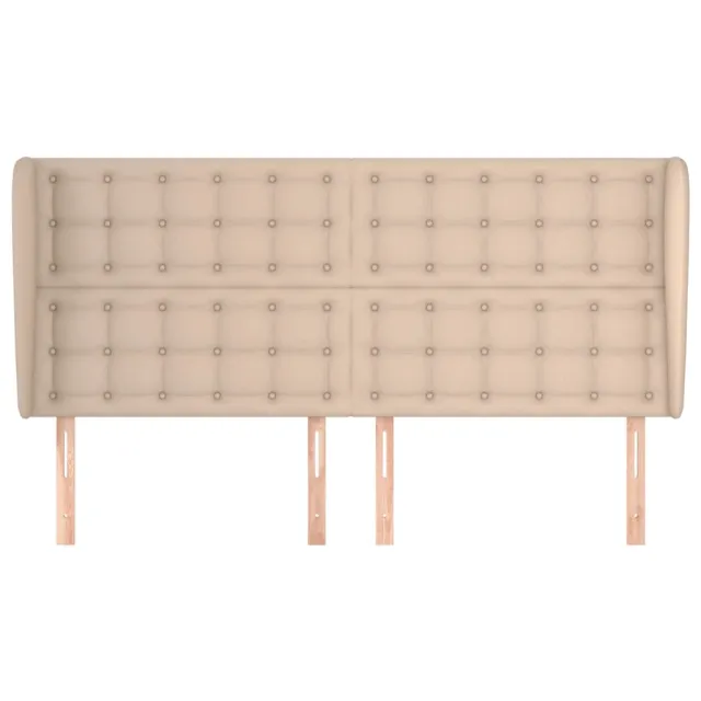 Tête de lit avec oreilles Cappuccino 183x23x118/128 cm