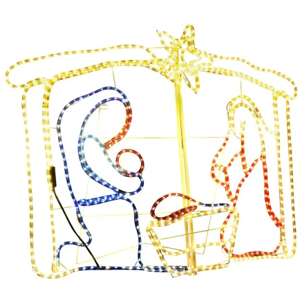 Décoration de la crèche de Noël 240 LED 116x41x87 cm 2