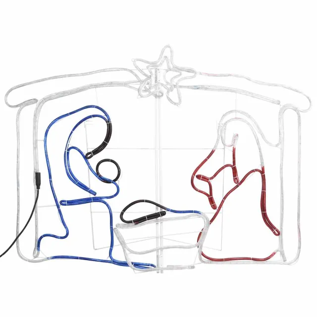 Décoration de la crèche de Noël 240 LED 116x41x87 cm