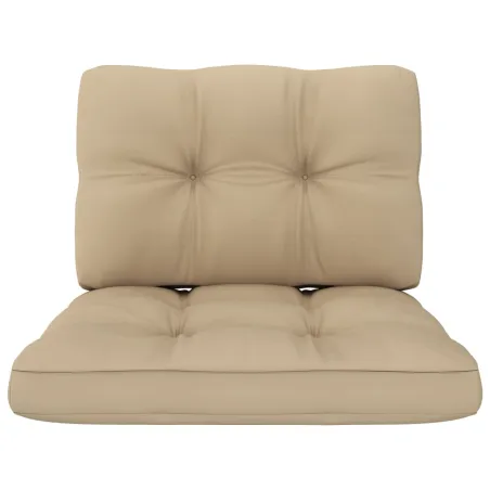 Salon de jardin 3 pcs avec coussins bois de pin imprégné