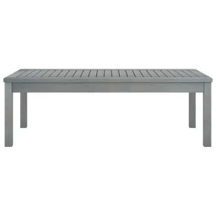 Table basse 100x50x33 cm Gris Bois d'acacia solide 2