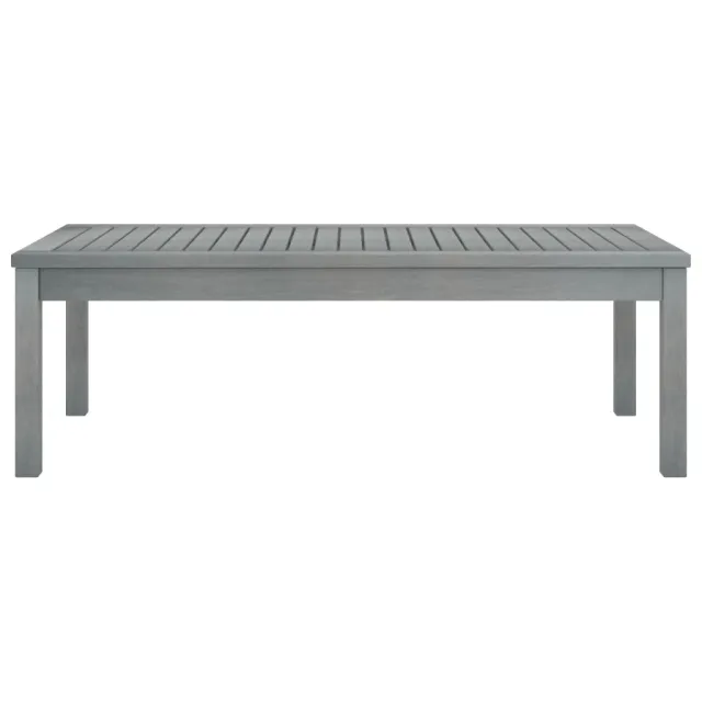 Table basse 100x50x33 cm Gris Bois d'acacia solide