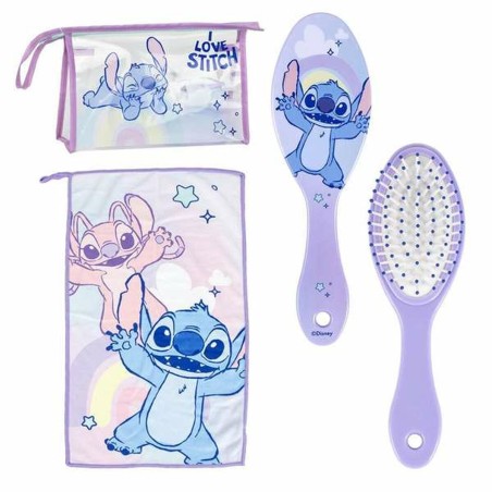 Necessaire da Viaggio Stitch Lilla 23 x 15 x 8 cm