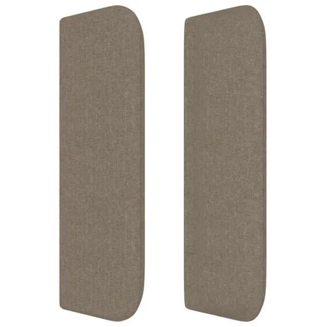 Tête de lit avec oreilles Taupe 83x16x78/88 cm Tissu