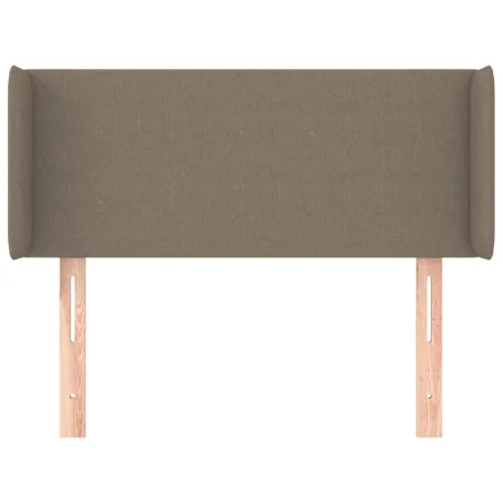 Tête de lit avec oreilles Taupe 103x16x78/88 cm Tissu