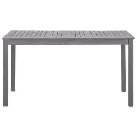 Table de jardin Délavage gris 140x80x74 cm Bois d'acacia massif 2