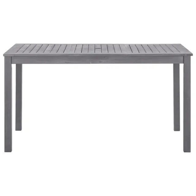 Table de jardin Délavage gris 140x80x74 cm Bois d'acacia massif